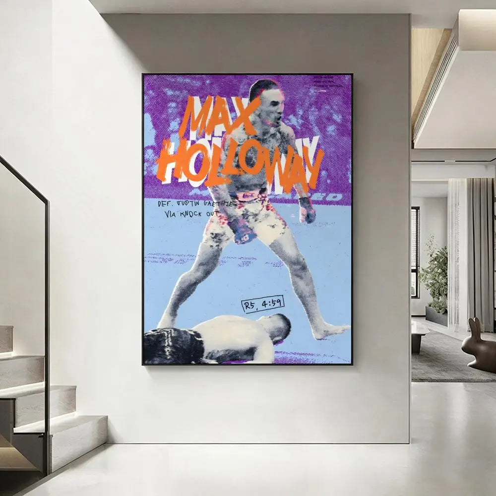 Aesthetic MMA Fighter Wall Art Poster – Waterproof & Easy to Stick