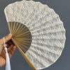 Vintage Lace Folding Hand Fan with Tassels