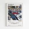 Album cover art for Split Decision by Dave, Central Cee featuring a red sports car and boat