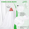 Elegant Satin Backdrop Curtain for Weddings and Events