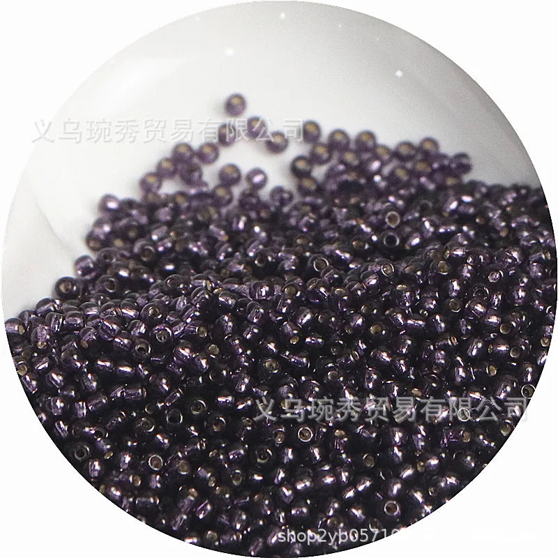 Silver Rice Glass Beads for Jewelry Making