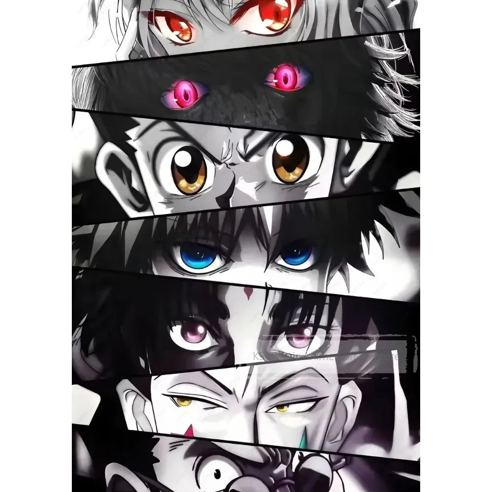Japanese Anime Eyes Art Print – Nordic Style Wall Decor