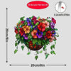 A vibrant floral arrangement of colorful flowers in a woven basket, designed as 2D acrylic flat wall decor.