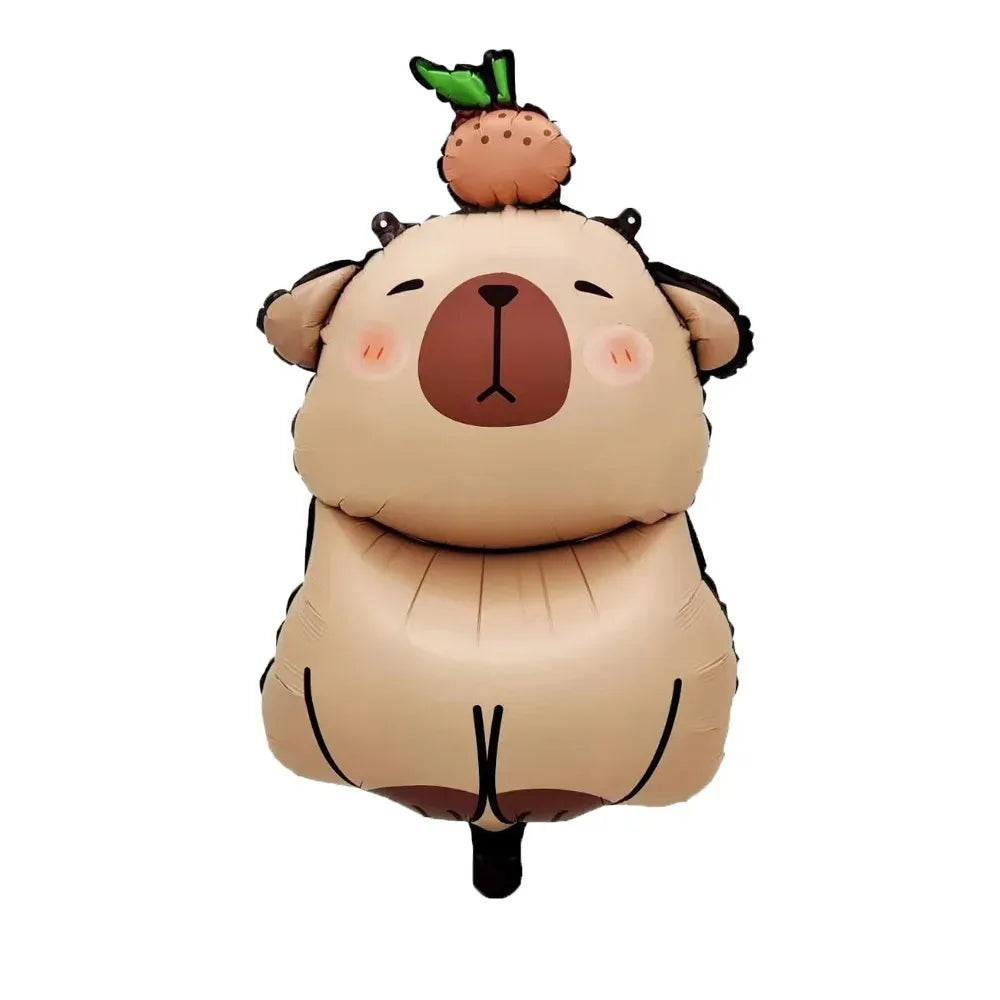 Capybara Cartoon Foil Balloon Party Decoration Set