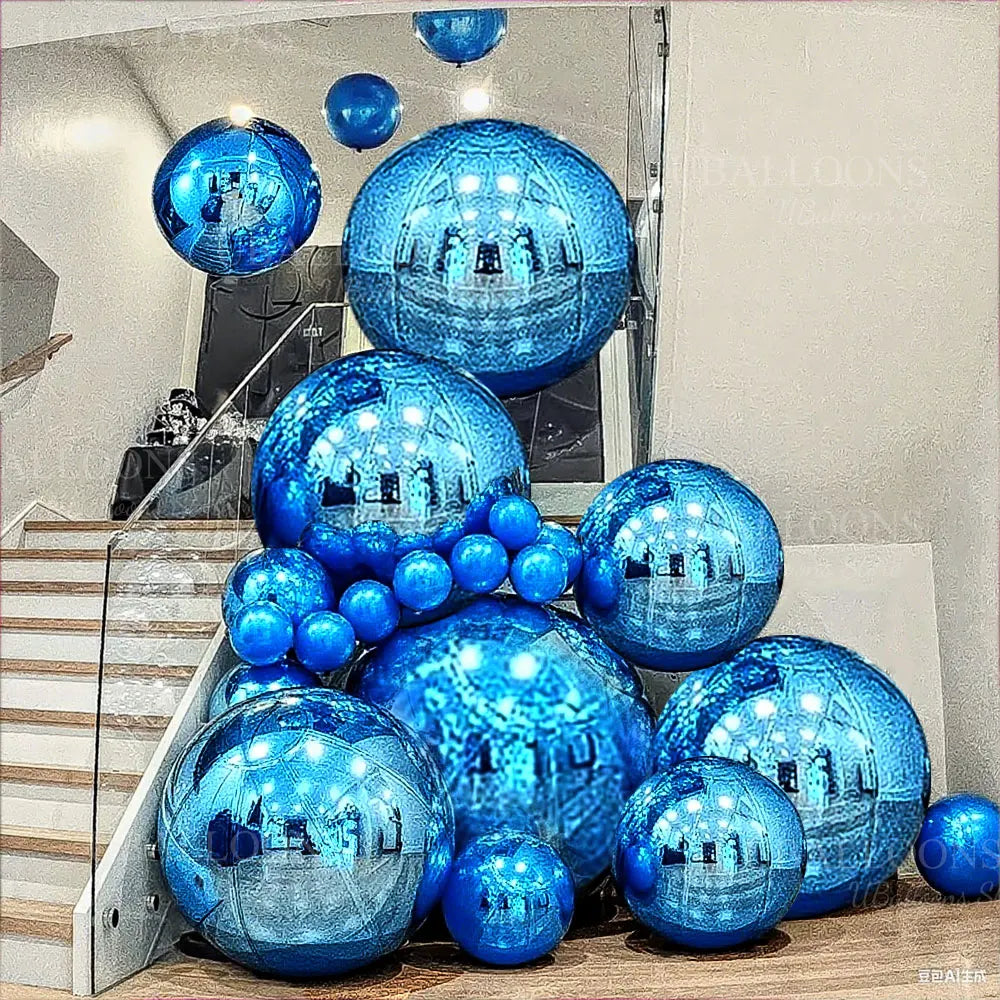 Royal Blue Foil Balloons (10-50 inch) for Party Decor