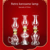 Classic Glass Oil Lamp – Vintage Portable Lantern for Indoor & Outdoor Decor