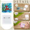 Blank Square Badge Making Kit with Magnetic Backing