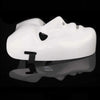 A white performance mask designed for dance, cosplay, and Halloween, shown against a black background.
