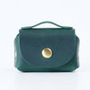 Genuine Leather Coin Purse with Secure Hasp Closure