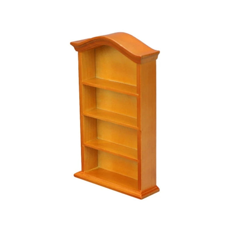 Armario de madera con múltiples estantes, diseñado como mueble en miniatura.