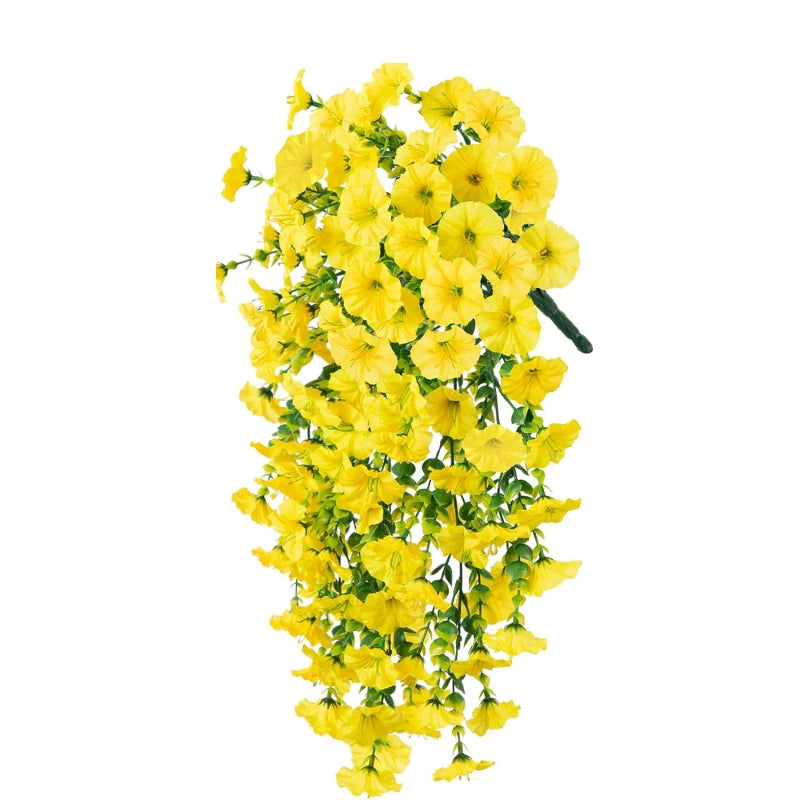 Vibrant Artificial Morning Glory Vine Garland