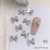 Gold Bowknot Nail Art Charms (50-Pack)
