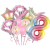 Purple Mermaid Birthday Party Supplies Kit for Girls