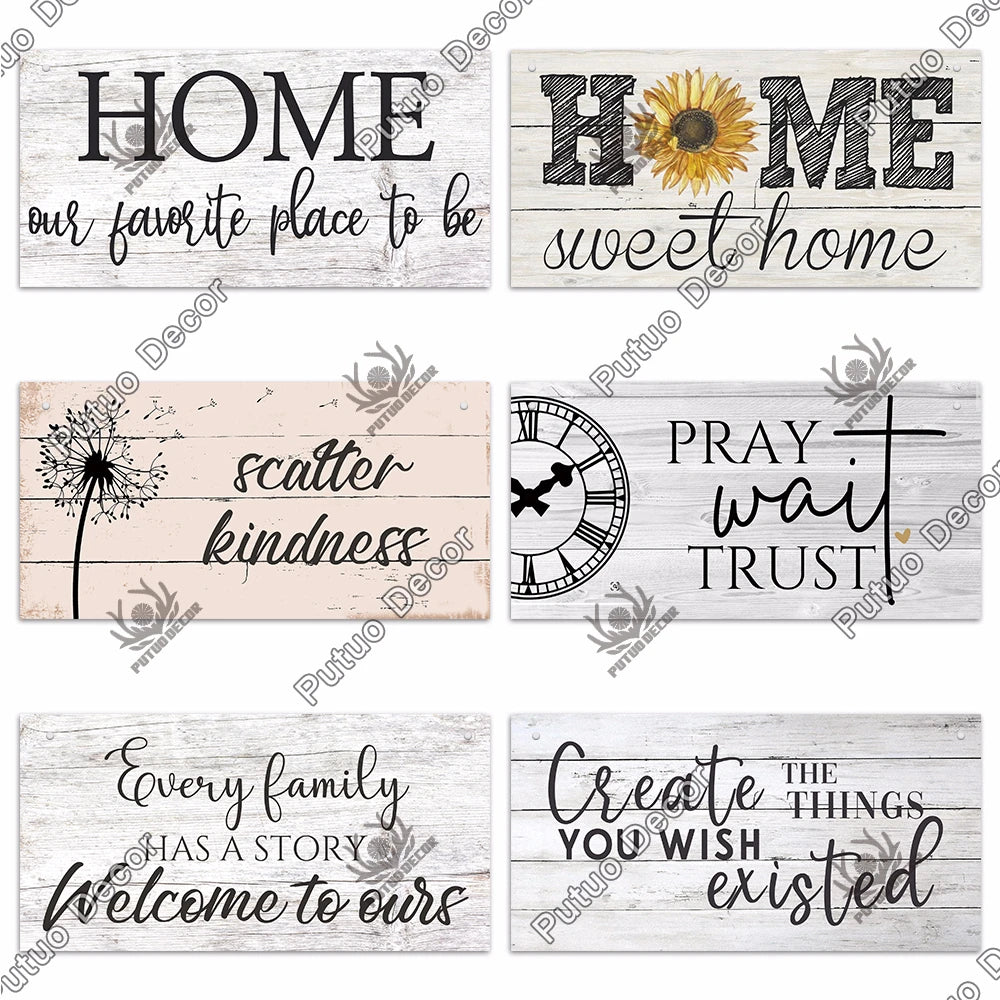 Personalized Wooden Family Sign for Home Wall Décor