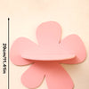 A pink cherry-shaped wooden wall shelf with dimensions 29cm by 30cm.