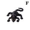 A black realistic 3D printed Sphynx cat figurine fidget toy with long, thin body and expressive eyes.