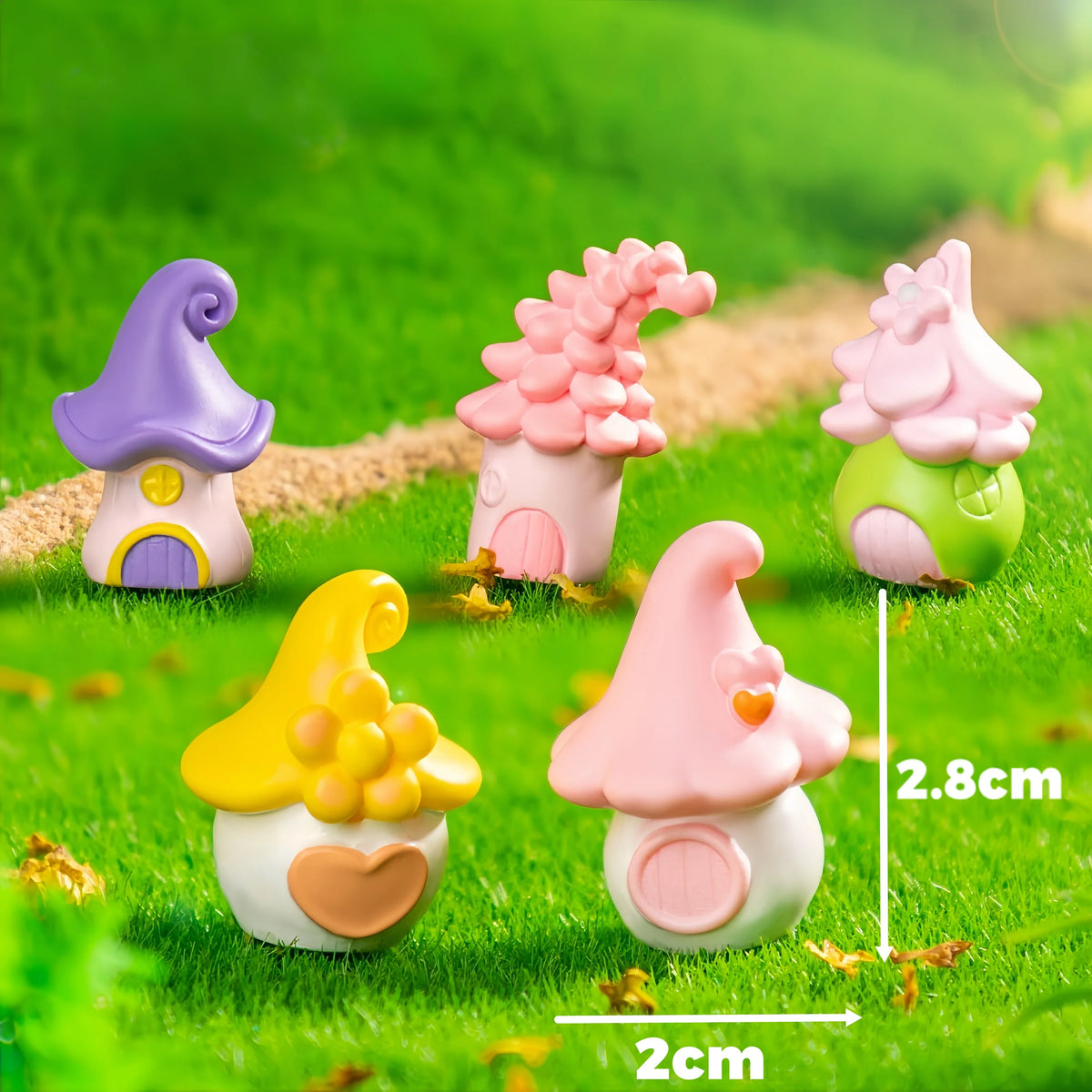 Miniature Fairy Garden Ornaments | Set of Resin Accents