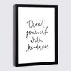 Elegant Wooden Picture Frame with Artistic Canvas Print