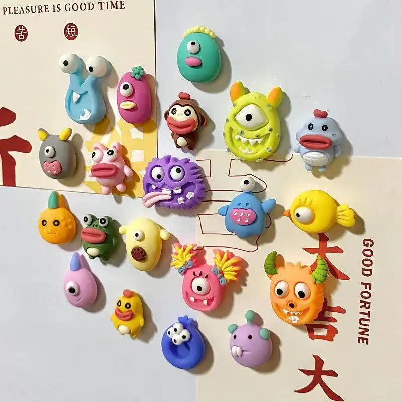 Monster Magnet Set – Quirky Mini Fridge Magnets