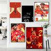 A collection of football star canvas wall art featuring Lamine Yamal and other players in vibrant colors.