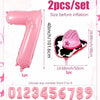 40-Inch Cowboy Cow Number Foil Balloon Set