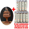 A set of nine cans of Pixiu incense sticks and 42 pieces per can for a total of 378 pieces.