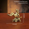 Antique Brass Frog and Turtle Figurine Set