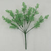 Artificial Fern Grass Bouquet – 7-Branch Green Plastic Plant