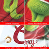 Festive Christmas door cover flag made of durable polyester with a printed adorable pattern and washable design