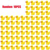 Mini Yellow Duck Resin Charms for DIY Crafts and Decor (200 Pack)