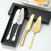 Personalized Engraved Stainless Steel Cake Knife and Server Set