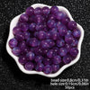 8mm Multicolor Glitter Resin Beads - 50 Pack for Jewelry Making