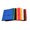 A stack of colorful waterproof kitchen aprons in various solid colors like blue, green, orange, pink, yellow, white, and brow