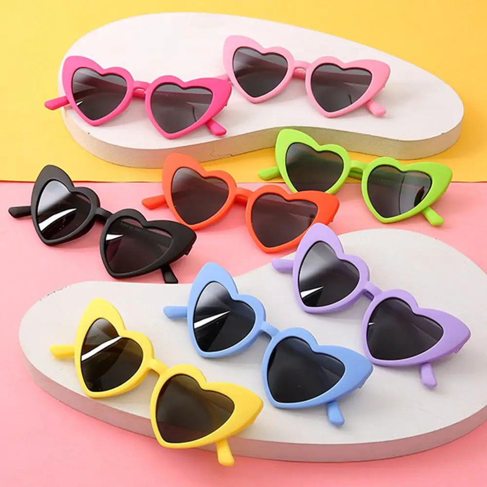 Kids Heart-Shaped Sunglasses with UV400 Protection