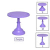 Purple metal cake stand with sizes S, M, and L displayed.