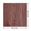 A rectangular tile showing a dark reddish-brown wood grain texture.