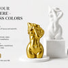 Abstract Female Torso Resin Vase