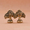 Brass fortune tree ornament featuring two detailed trees with ingot accents.