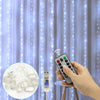 USB LED Curtain Lights with Remote – 8 Lighting Modes for Weddings & Home Decor