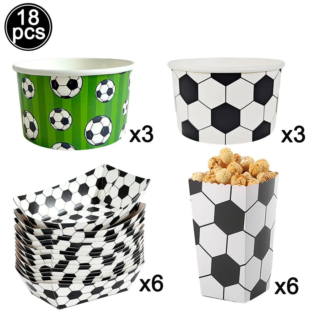 Soccer Party Disposable Tableware Set