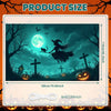 Large Halloween Witch Door Banner with Classic Spooky Design
