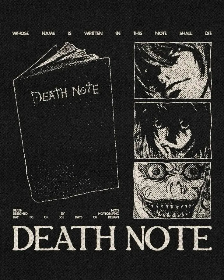 Death Note Anime Canvas Wall Art - Yagami Light Poster
