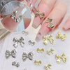 Gold Bowknot Nail Art Charms (50-Pack)