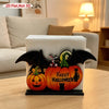 Halloween pumpkin ghost tissue box cover made of wooden acrylic for tabletop decor