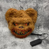 LED Illuminated Halloween Animal Mask with Glowing Eyes