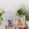 Rose Bear Scented Soy Wax Candle in Glass Cup