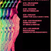 A vintage poster advertising TV Girl live in concert shows tour dates for Milwaukee, Chicago, San Francisco, and Los Angeles.