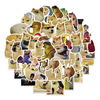 A collection of funny cartoon dog meme decals featuring various breeds and expressions.