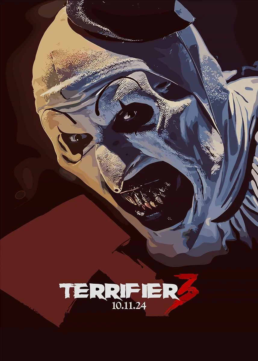 A stylized, menacing depiction of a skull face in a mask, rendered in shades of gray and blue against a dark background.