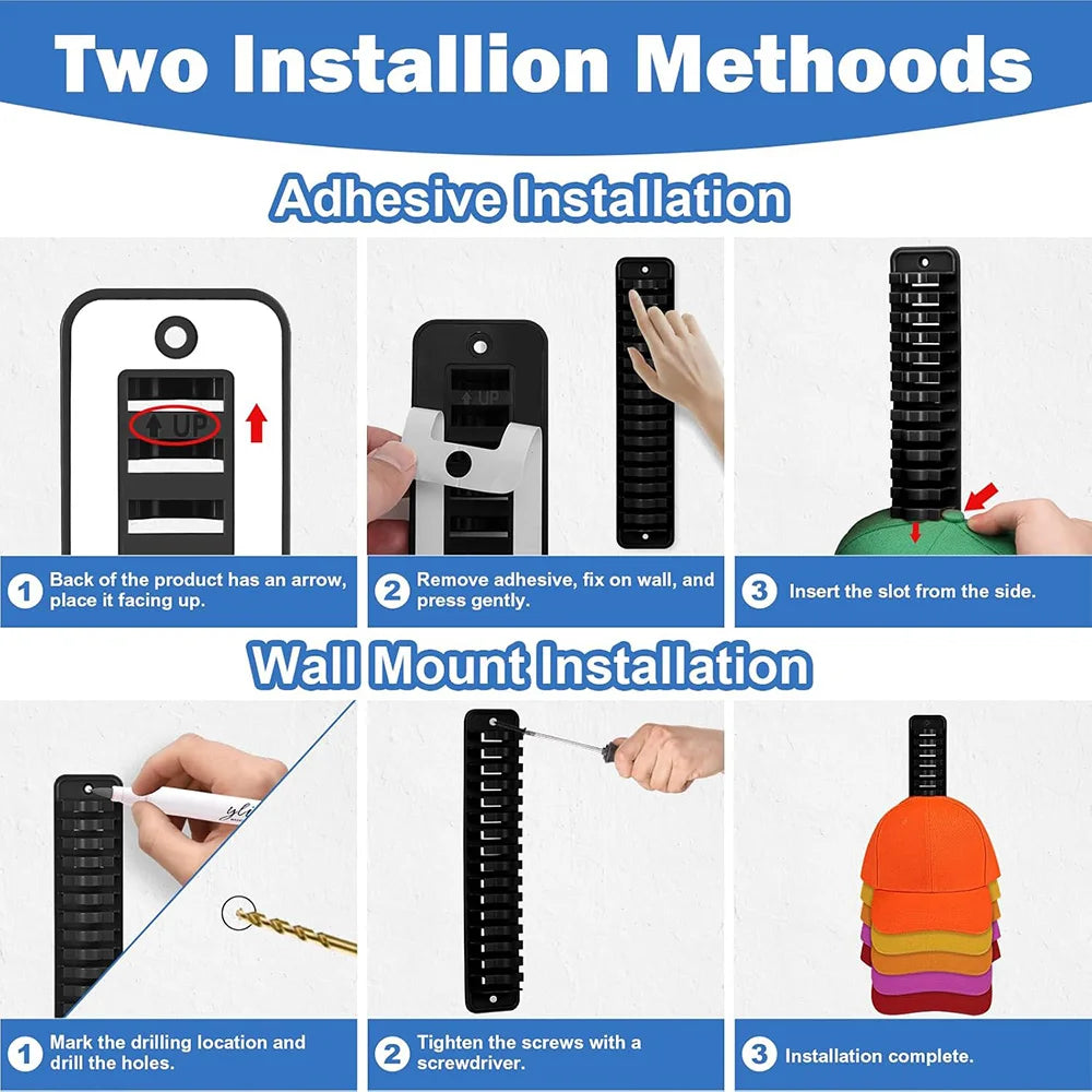 Multi-Tier Wall Organizer for Hats